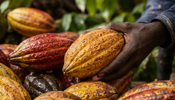 Illustrative cocoa harvest